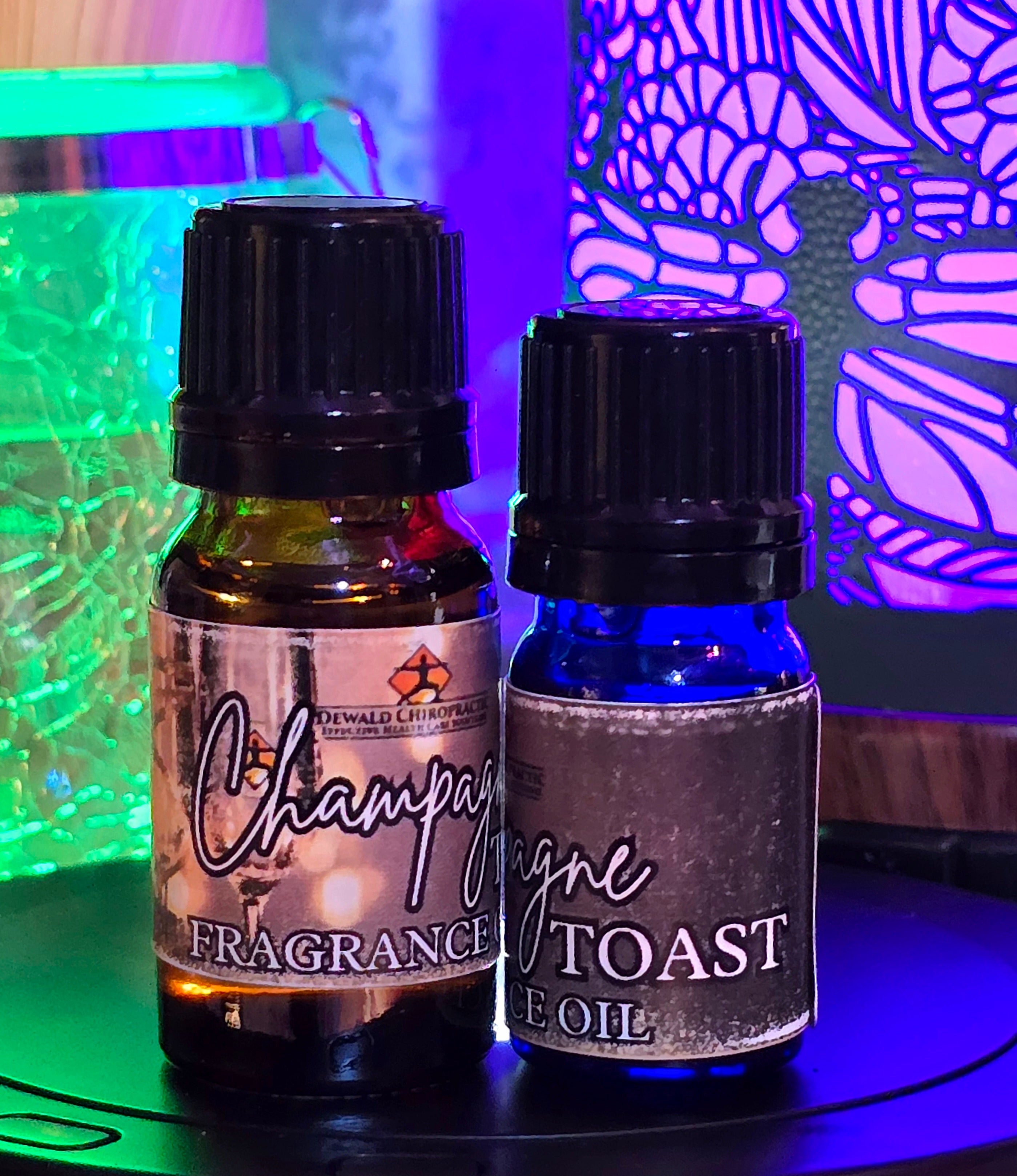 Champagne Toast Fragrance Oil 5ml and 10ml bottles Dewald Chiropractic Spa