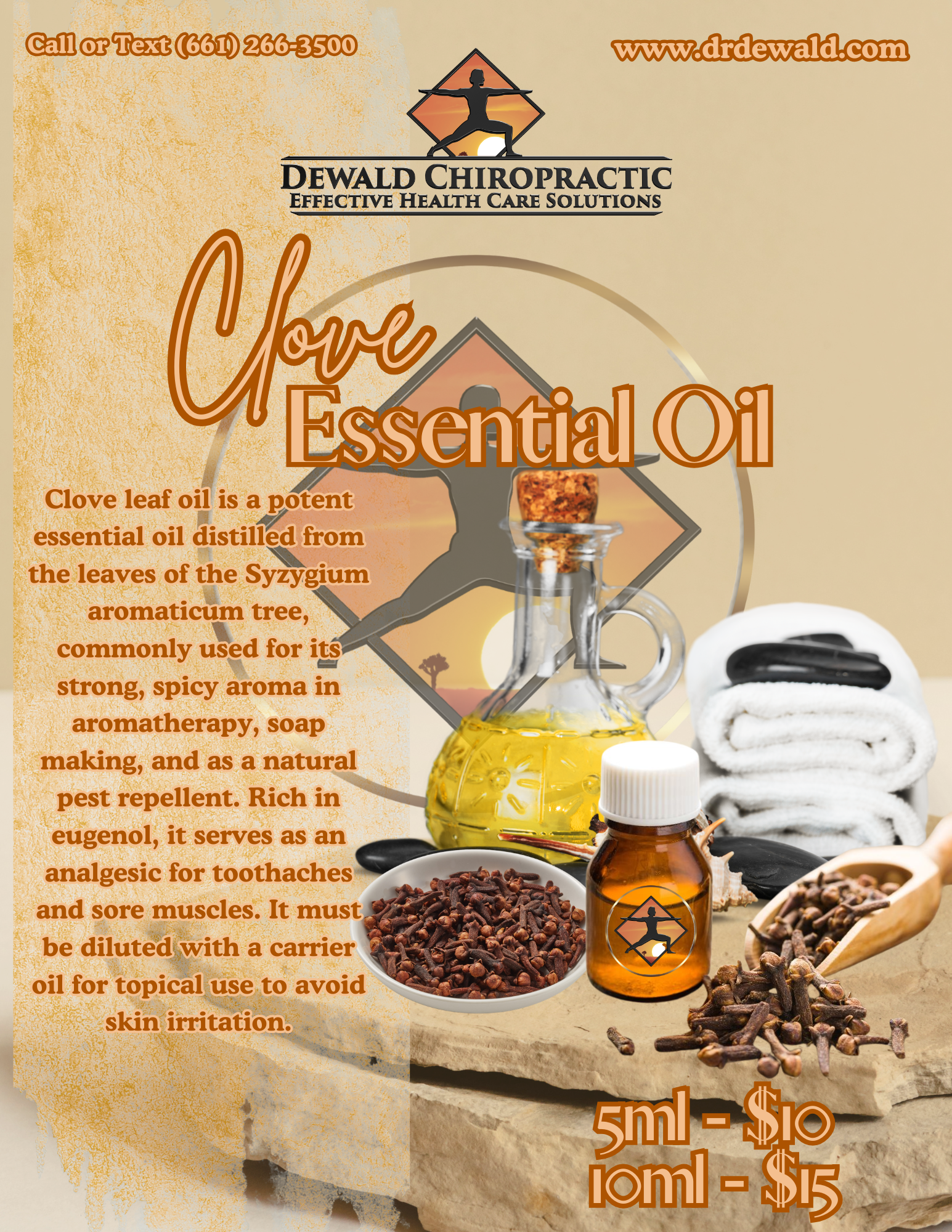 Clove Essential Oil warm spicy aromatherapy oil