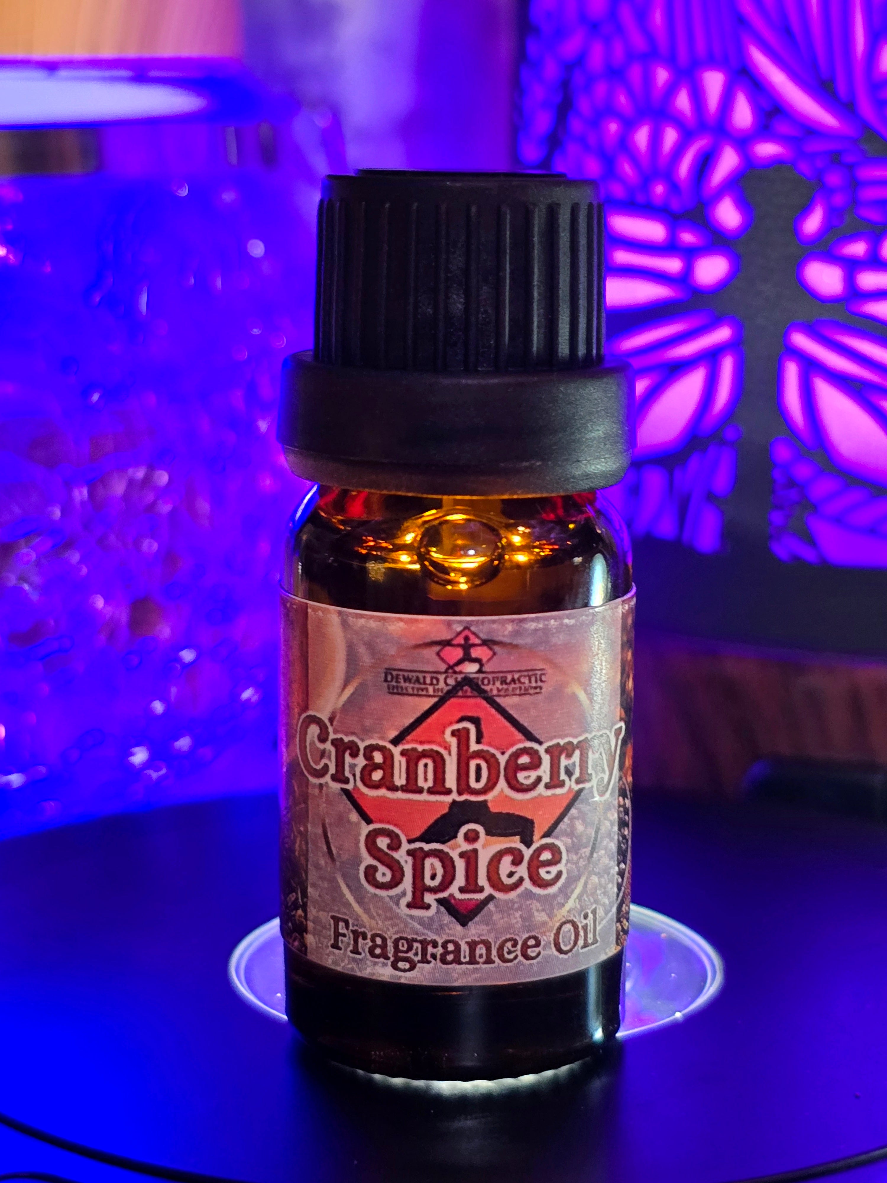 Cranberry Spice Fragrance Oil 10ml bottle Dewald Chiropractic Spa