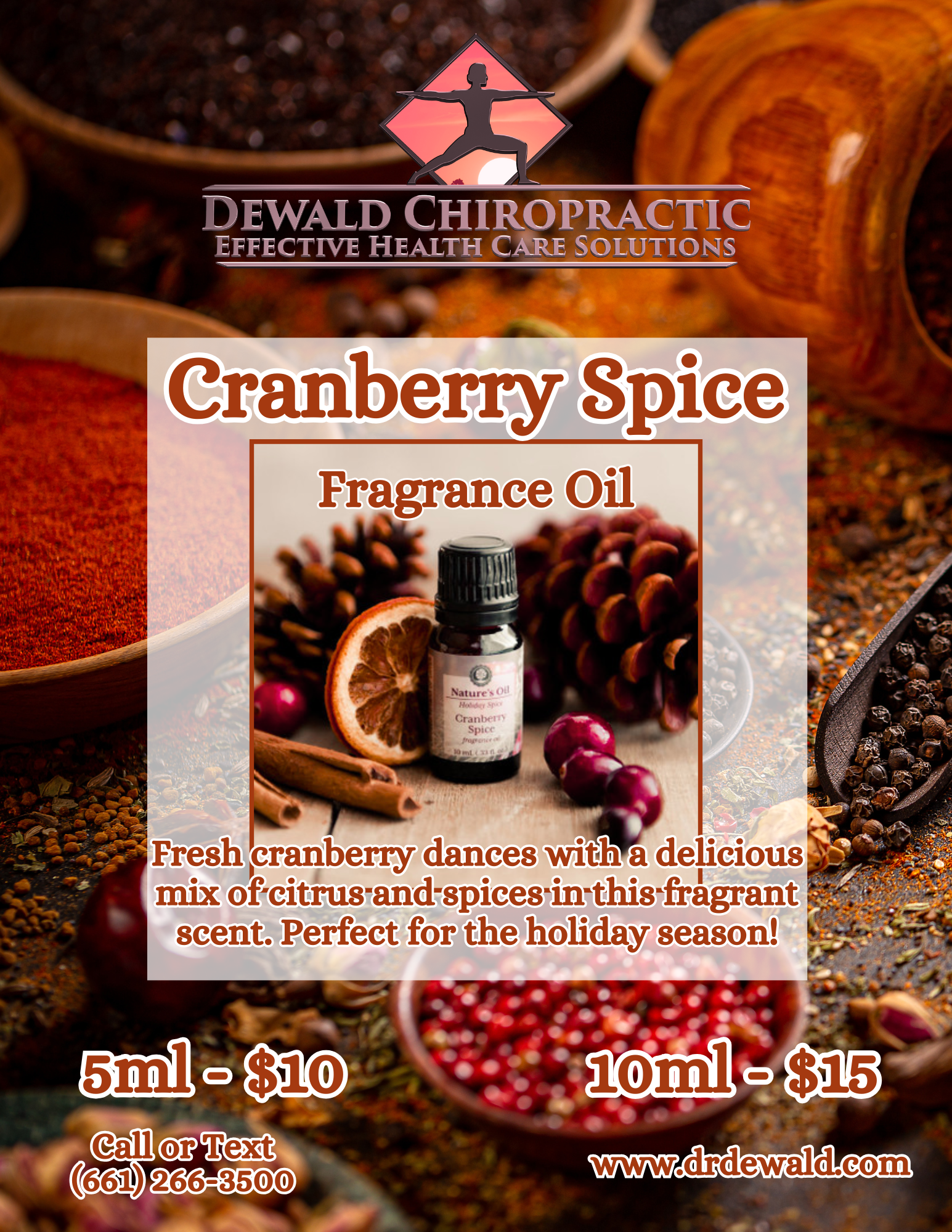 Cranberry Spice Fragrance Oil cranberry citrus holiday spice scent
