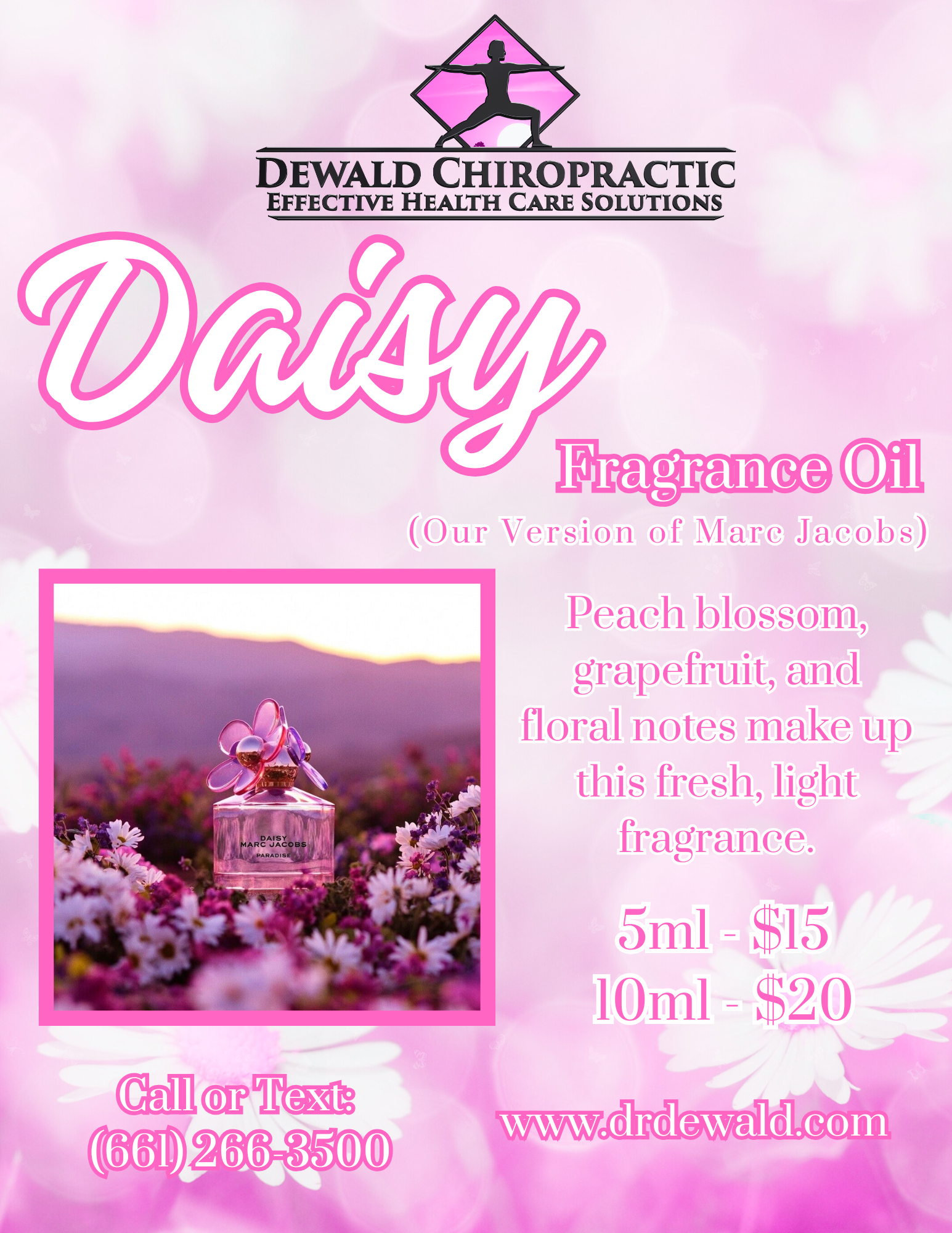 Daisy Fragrance Oil peach blossom grapefruit floral perfume scent