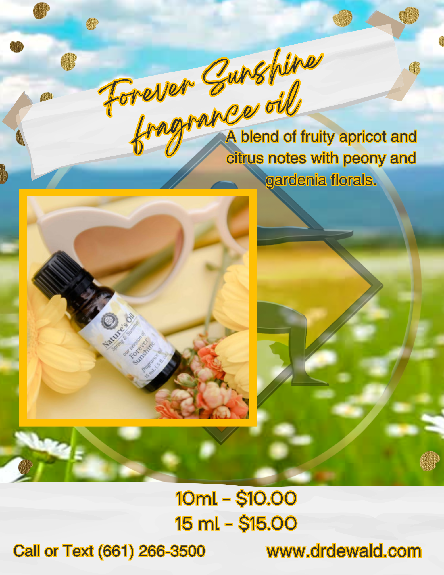 Forever Sunshine Fragrance Oil apricot citrus peony gardenia scent