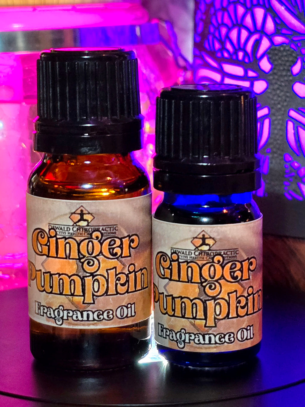 Ginger Pumpkin Fragrance Oil 5ml and 10ml bottles Dewald Chiropractic Spa