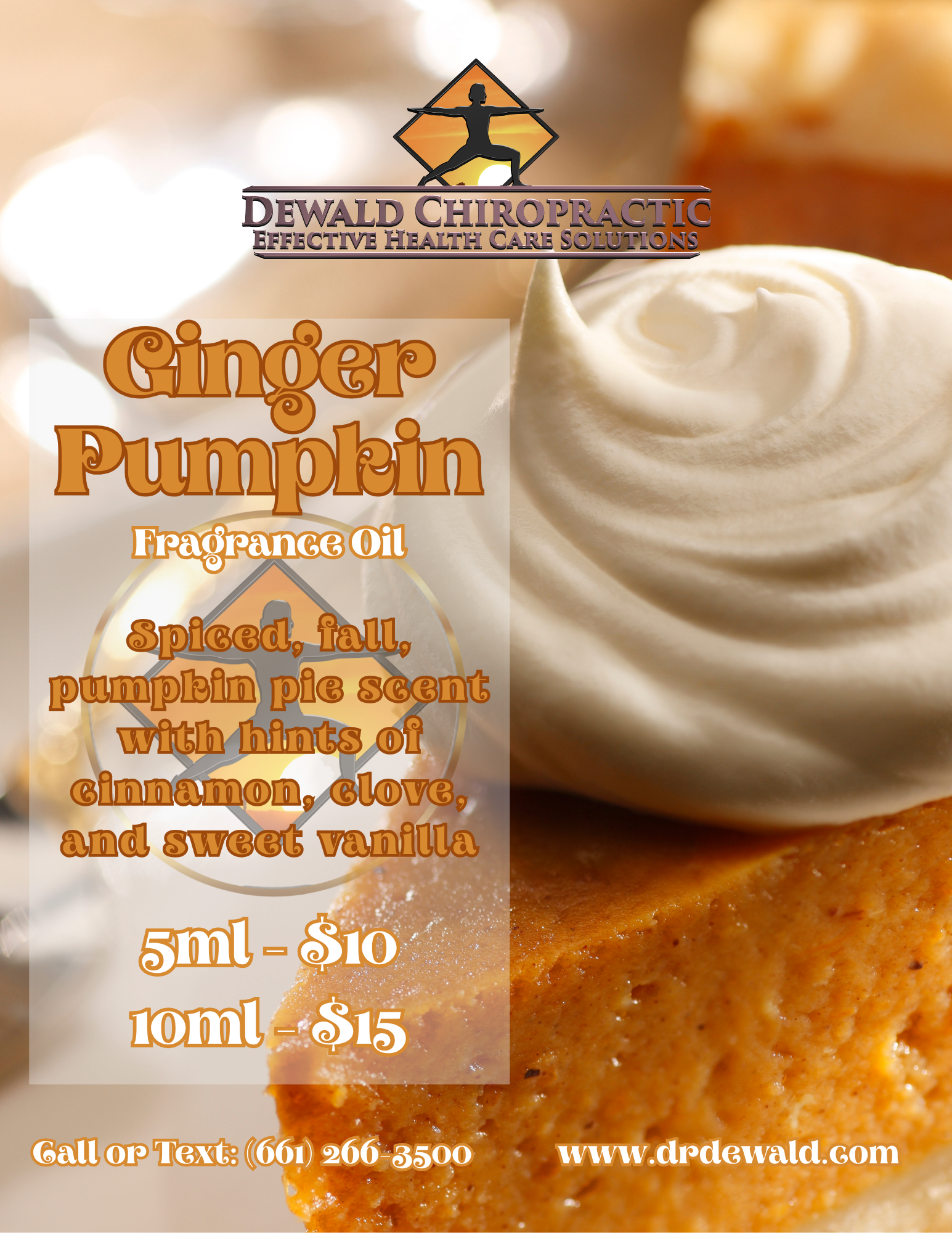 Ginger Pumpkin Fragrance Oil pumpkin pie cinnamon clove vanilla scent