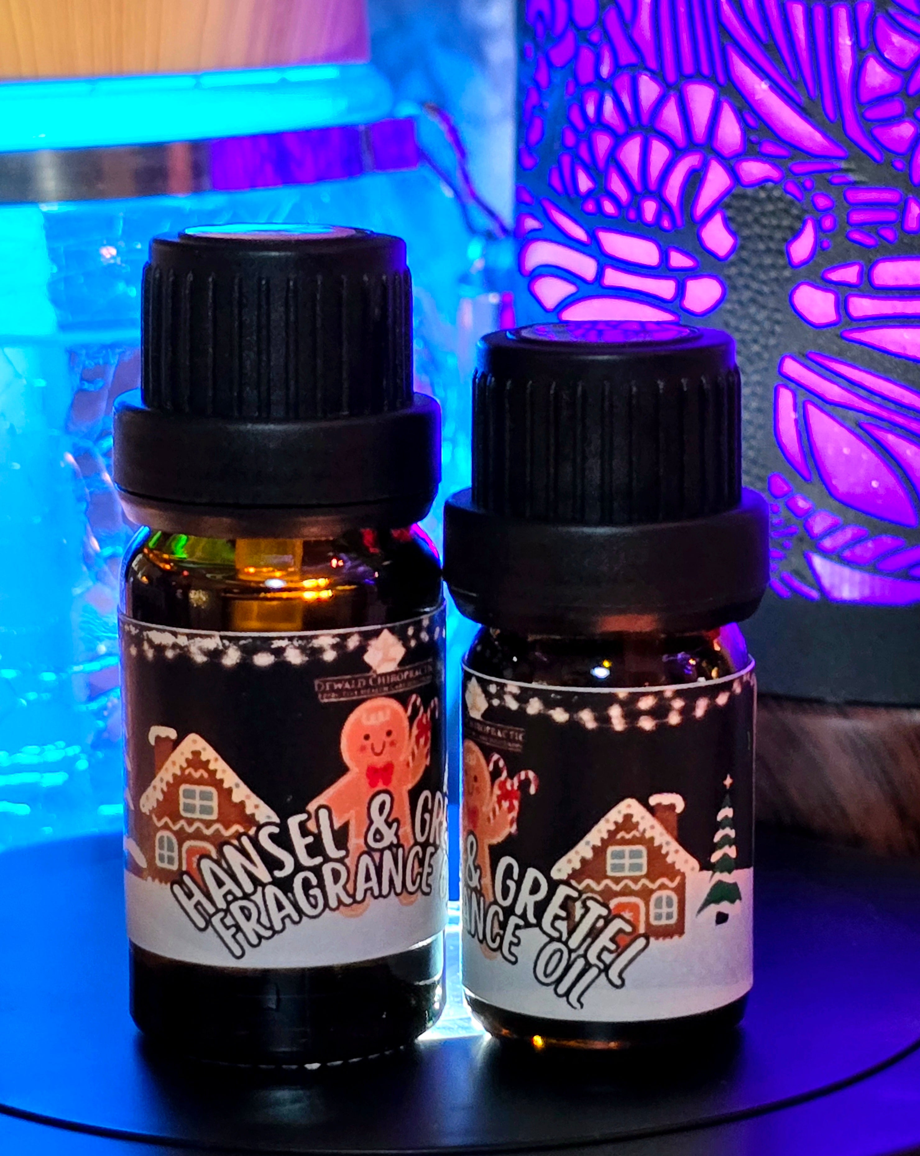 Hansel and Gretel fragrance oil 5ml and 10ml bottles Dewald Chiropractic Spa