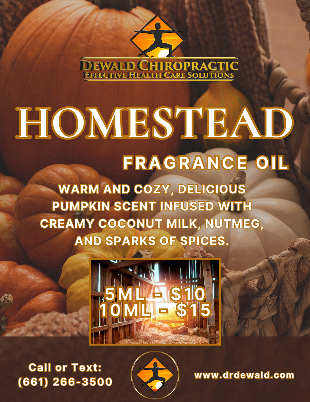 Homestead Fragrance Oil pumpkin coconut milk nutmeg farmhouse scent