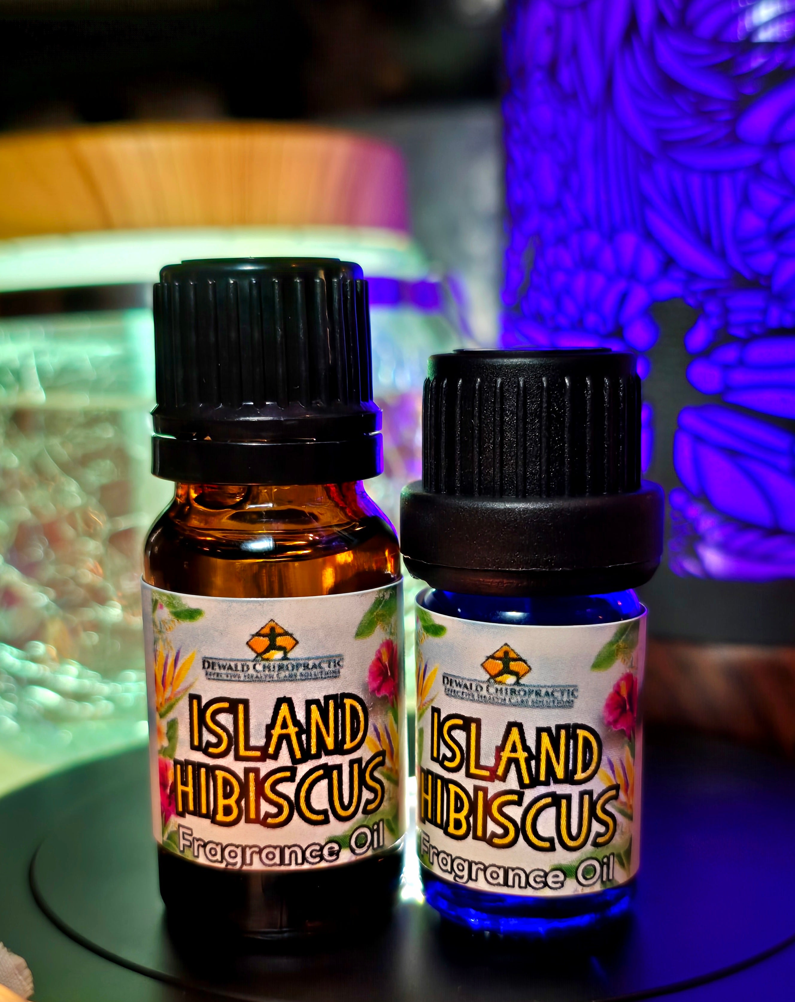 Island Hibiscus Fragrance Oil 5ml and 10ml bottles Dewald Chiropractic Spa