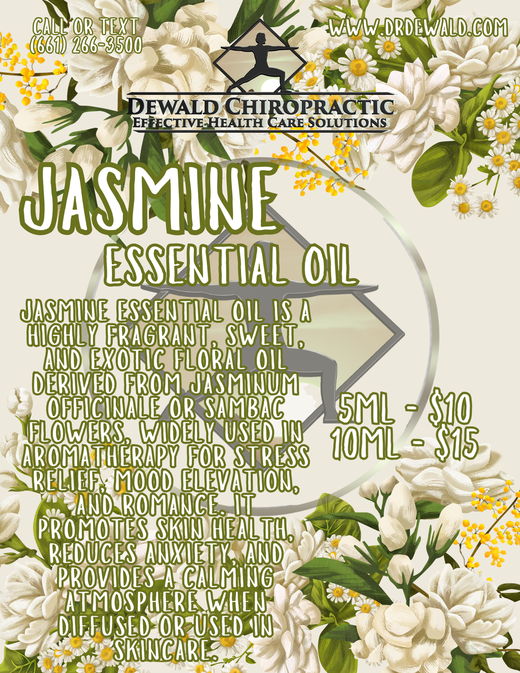 Jasmine essential oil sweet exotic floral aromatherapy scent