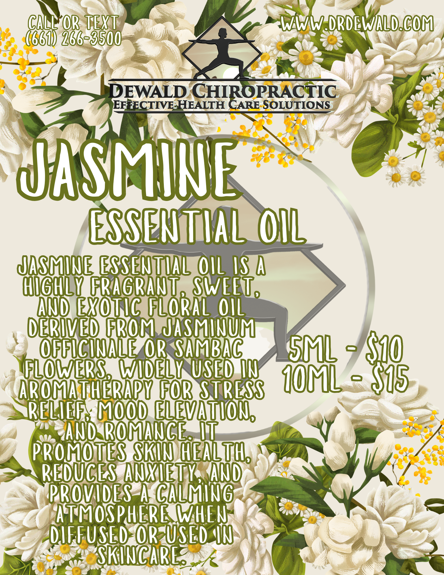 Jasmine essential oil sweet exotic floral aromatherapy scent