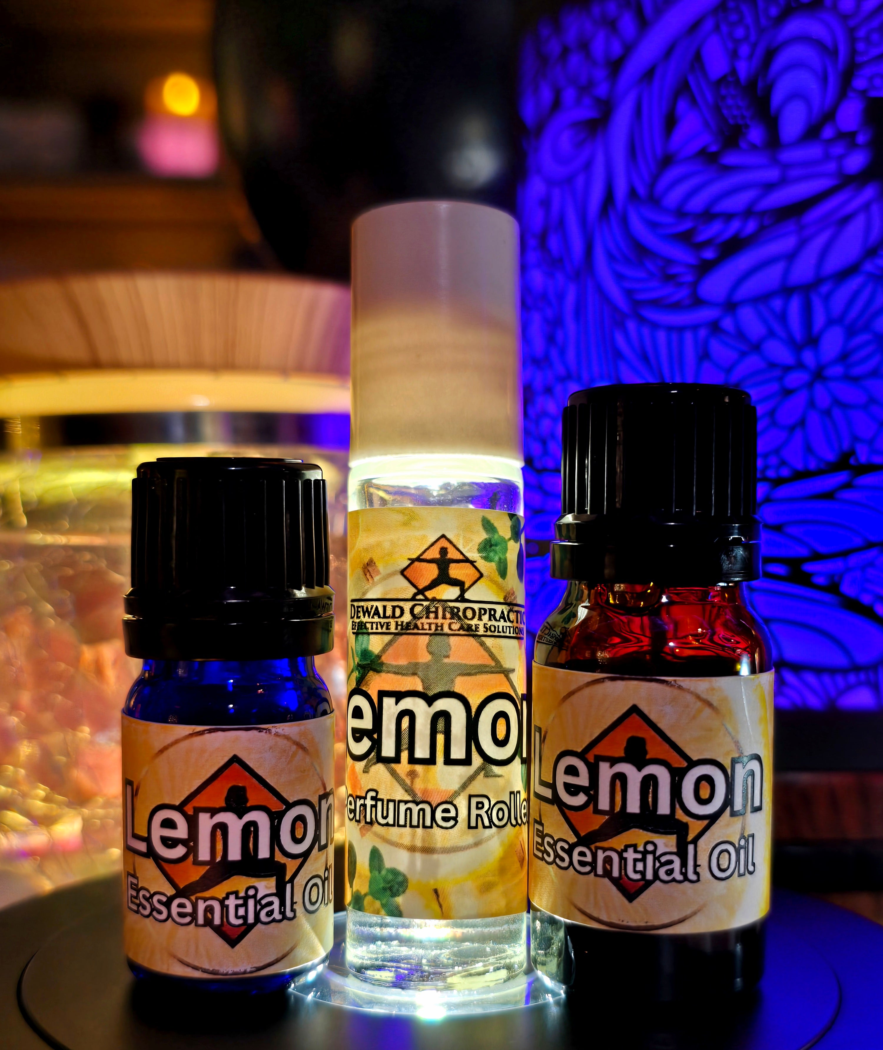 Lemon Essential Oil 5ml 10ml and perfume roller Dewald Chiropractic Spa