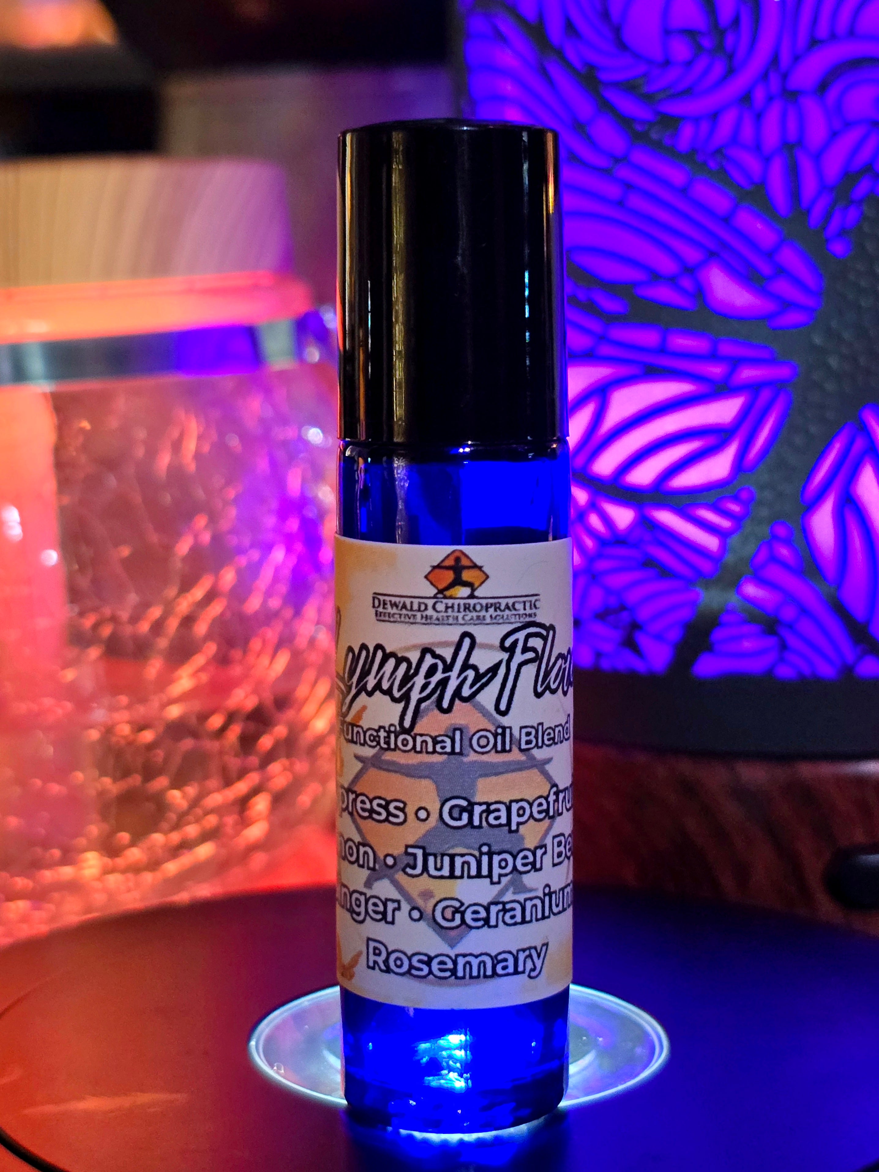 Lymph Flow functional oil blend roller MCT topical Dewald Chiropractic Spa