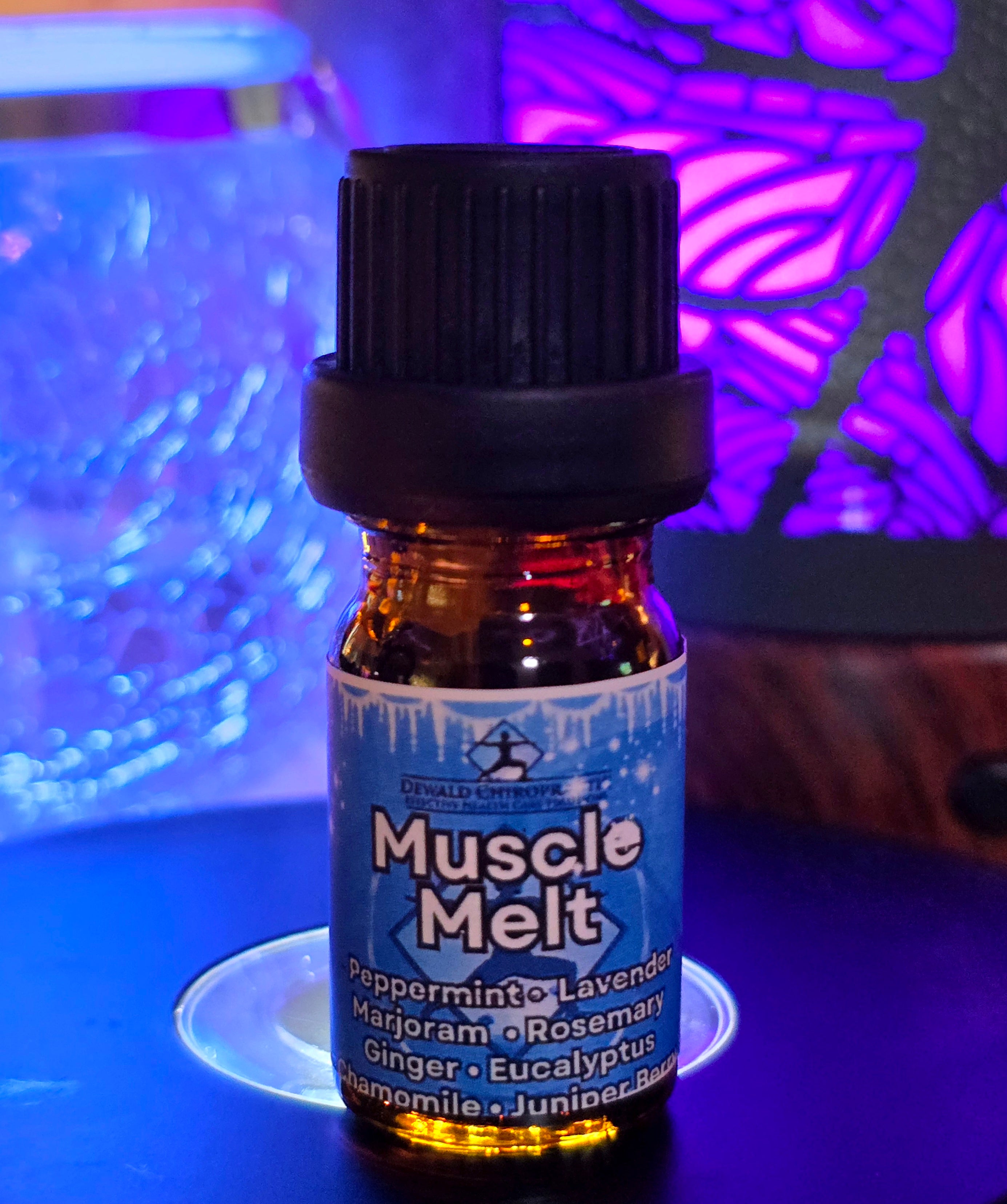 Muscle Melt functional oil blend 5ml pure oil Dewald Chiropractic Spa