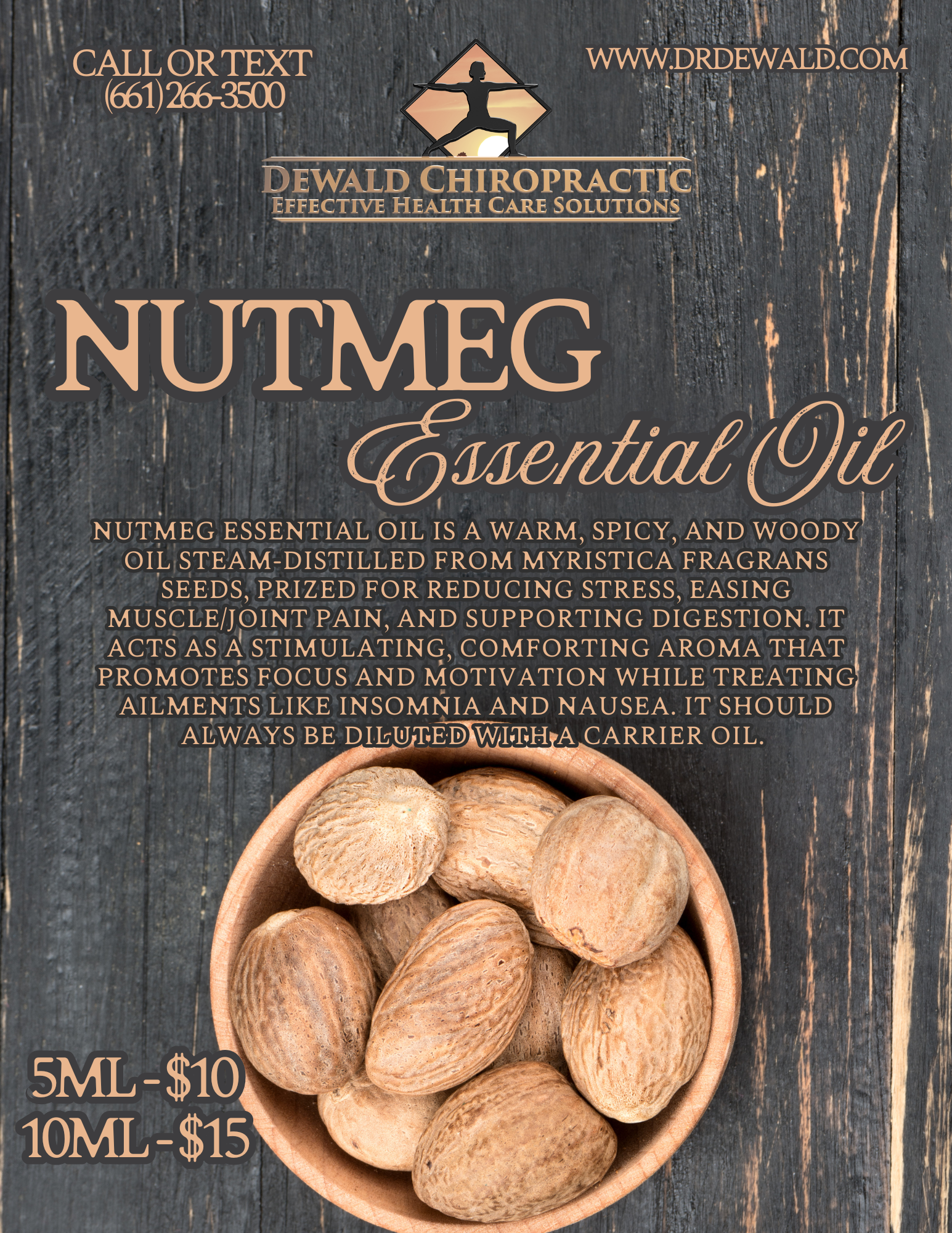 Nutmeg Essential Oil warm spicy aromatherapy oil
