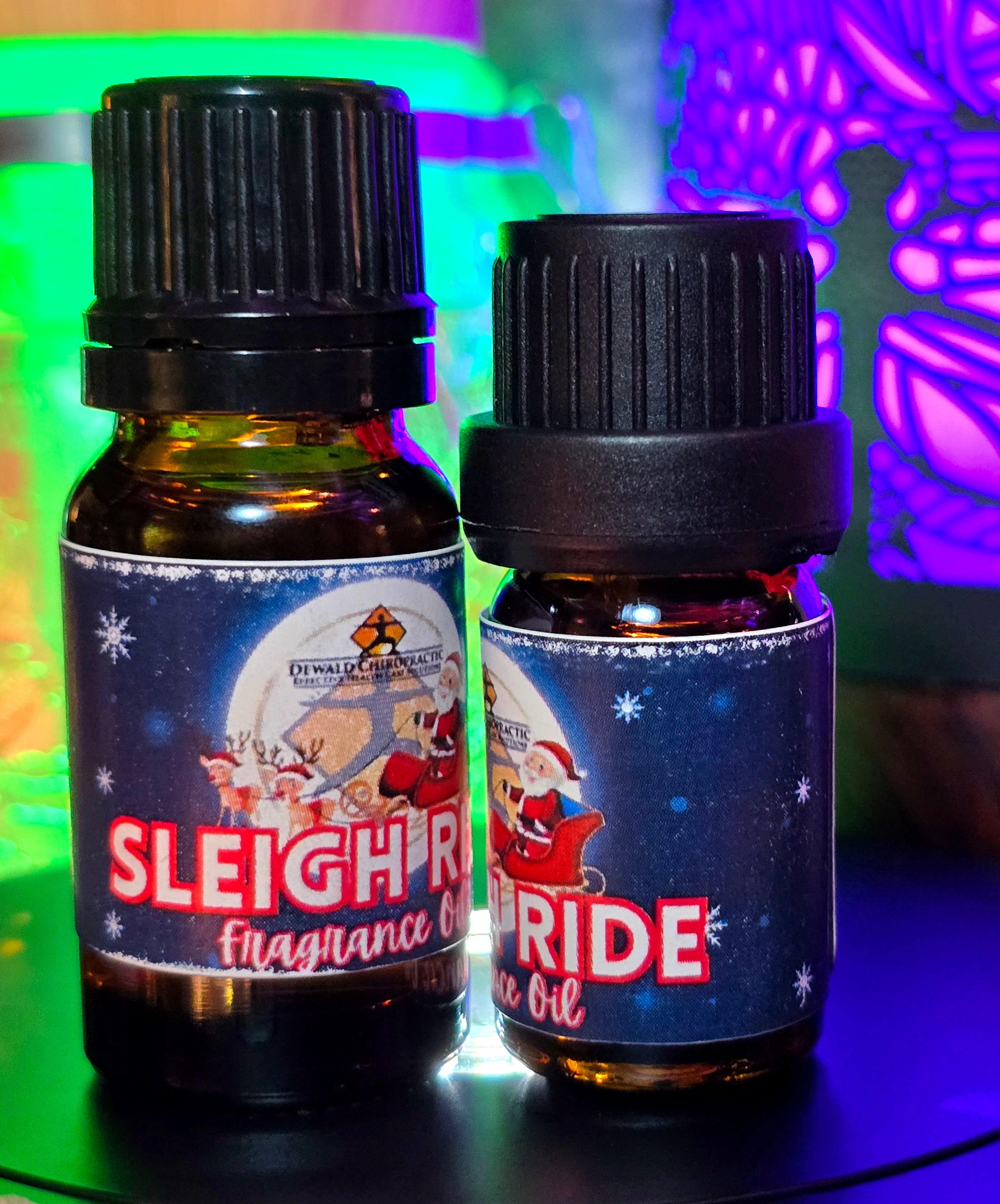 Sleigh Ride fragrance oil 5ml and 10ml bottles Dewald Chiropractic Spa