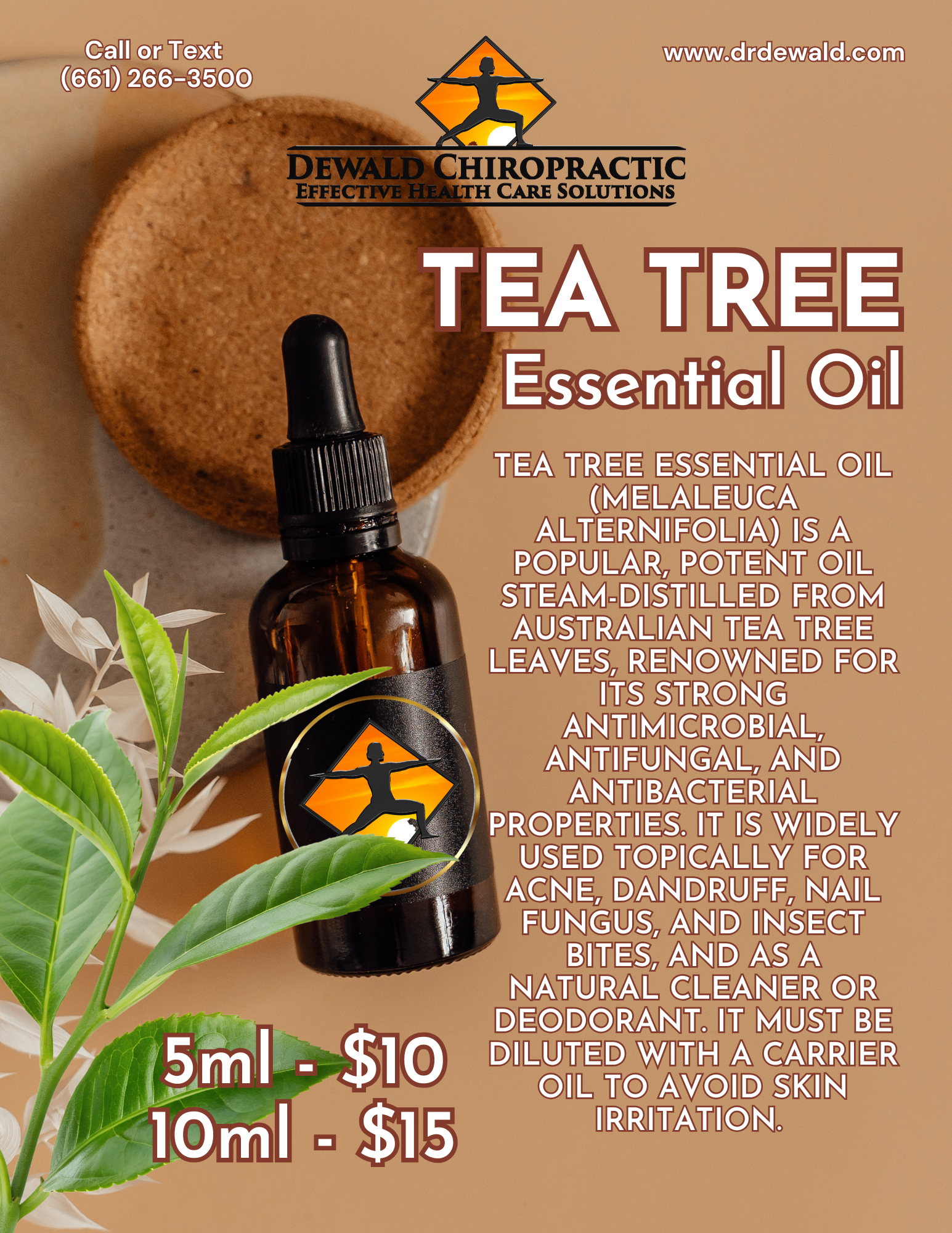 Tea Tree Essential Oil purifying aromatherapy oil
