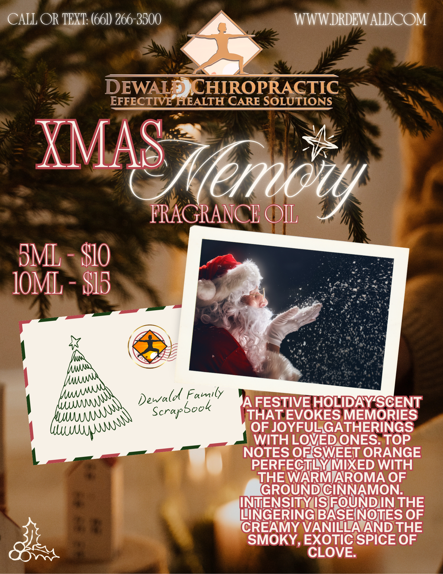 Xmas Memory fragrance oil orange cinnamon vanilla clove holiday scent